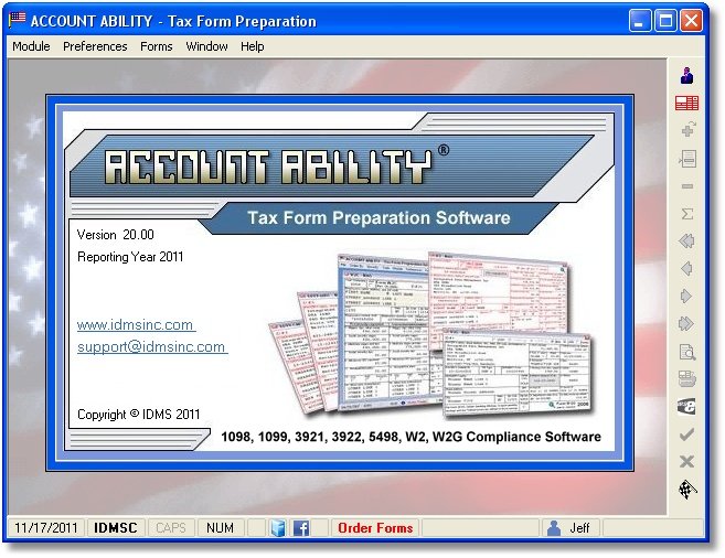Click to view Account Ability Tax Form Preparation 20.00 screenshot